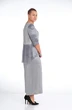 Костюм брючный 429 серый Zigzag Style