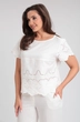 Костюм брючный 563 белый Zigzag Style