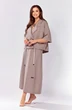 Костюм с юбкой 608-1 кофейный Zigzag Style