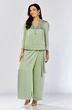 Костюм брючный 626-2 фисташковый Zigzag Style