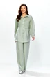 Костюм брючный 634 зеленый Zigzag Style