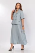 Костюм с юбкой 643 голубой Zigzag Style фото 2