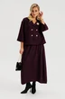Костюм с юбкой 643 ежевика Zigzag Style