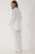 Костюм брючный 4036 белый Люше